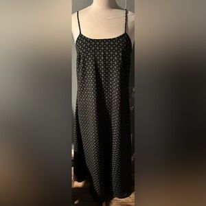 PJLA Black Patterned Women's long Dress Size S